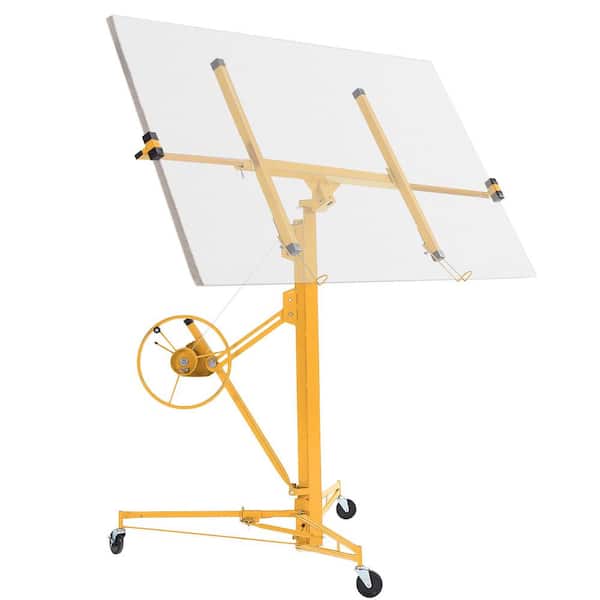 11 ft. Drywall Panel Hoist Jack Lifter Drywall Lift Panel Lift in Yellow