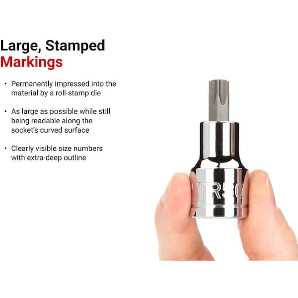 TEKTON 3/8 in. Drive x TR30 Tamper-Resistant Torx Bit Socket