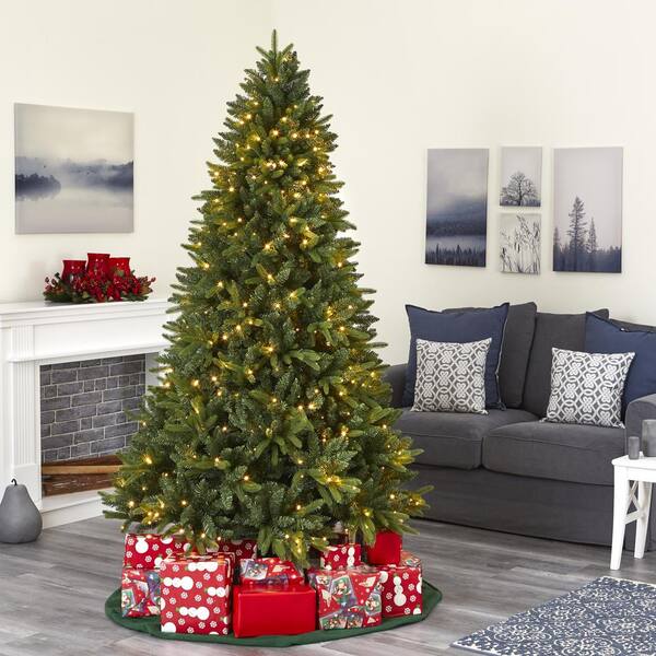 Bee & Willow 7-Foot Pre-Lit Faux Fraser Fir Christmas Tree with Clear  Lights for Sale in San Antonio, TX - OfferUp