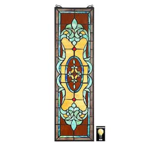 Gladstone Tiffany-Style Stained Glass Window Panel
