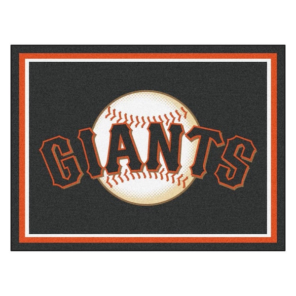 FANMATS MLB San Francisco Giants Black 8 ft. x 10 ft. Indoor Area Rug