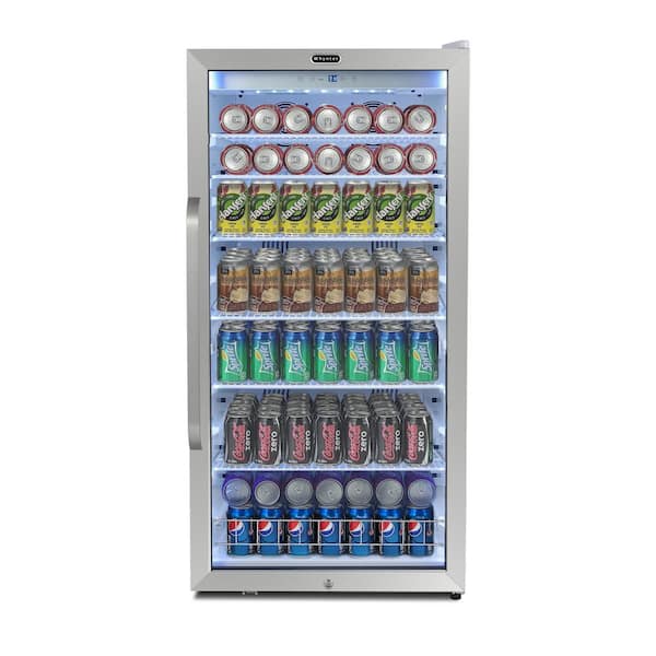 Whynter 24 in. 10.6 cu. ft. Freestanding Beverage Merchandiser Refrigerator with Superlit Door in White