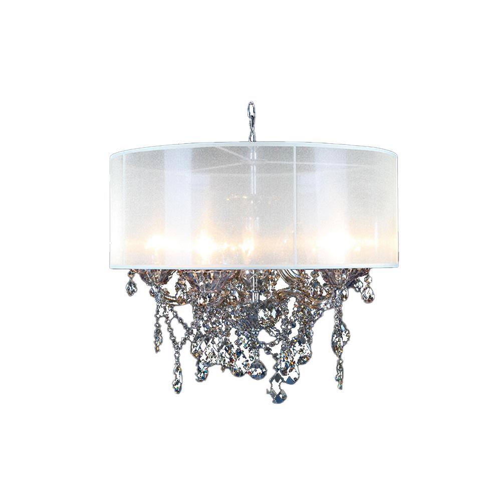 UPC 692470000453 product image for Pastel II 6-Light Chrome Chandelier | upcitemdb.com