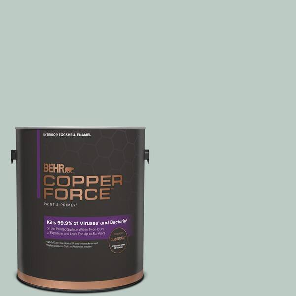 COPPER FORCE 1 gal. #HDC-CL-23 Soothing Spring Eggshell Enamel Virucidal and Antibacterial Interior Paint & Primer