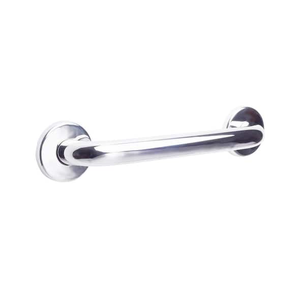 CSI Bathware Straight 24 in. x 1.25 in. in. Concealed Flange Grab Bar in Polished Chrome