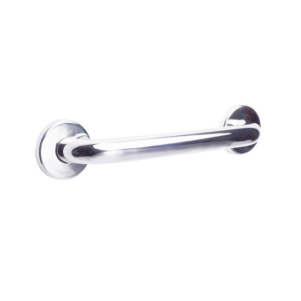 Straight 27 in. x 1.25 in. in. Concealed Flange Grab Bar in Polished Chrome price history on PriceWatchPro