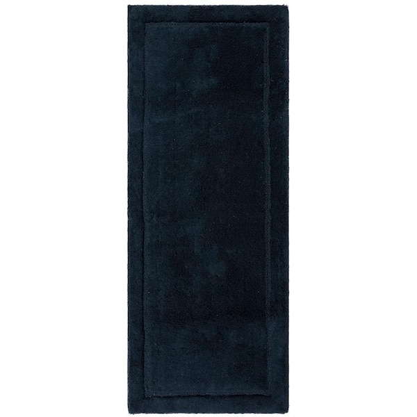 Mohawk Home Regency Twilight 24 in. x 60 in. Blue Cotton Machine Washable Bath Mat