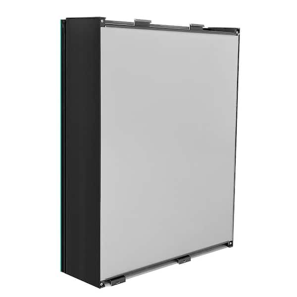 Zeafive 40 in. W x 30 in. H Rectangular Black Aluminum Surface 