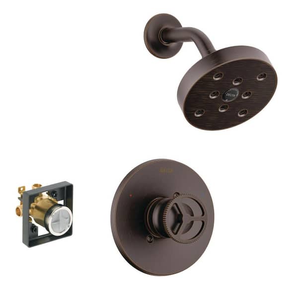 Delta Trinsic Single-Handle 1-Spray Shower Faucet in Venetian Bronze (Valve Included)