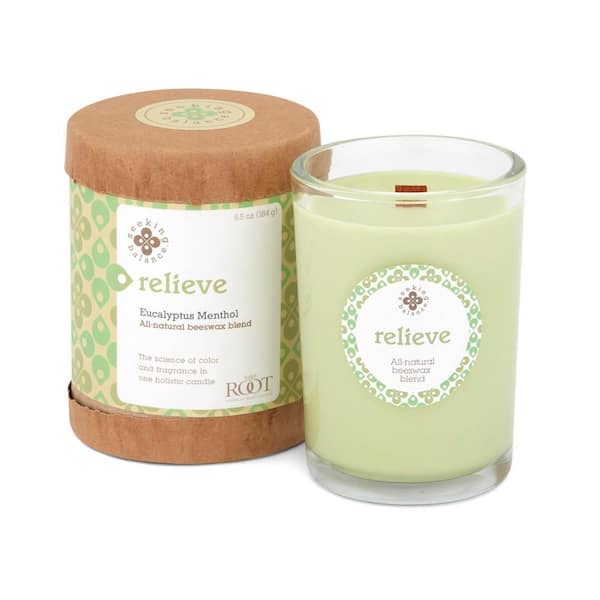 Seeking Balance Relieve Eucalyptus Menthol Scented Spa Candle