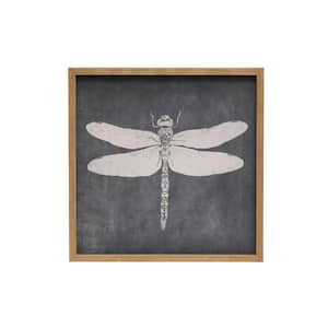 1-Piece Framed Graphic Print Dragonfly Animal Art Print 15.62 in. x 15.62 in.