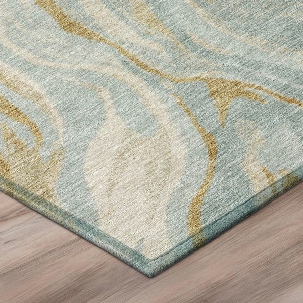 Chantille Machine Washable Indoor/Outdoor Abstract ACN3025 Ivory 10 ft. x 14 ft. Area Rug