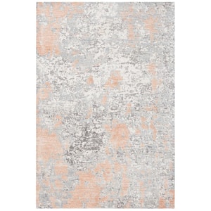 Restoration Vintage Rust/Gray 4 ft. x 6 ft. Wool/Viscose Abstract Area Rug