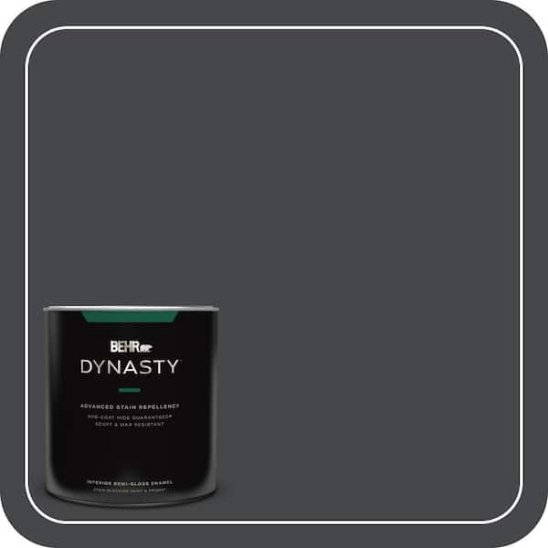1 qt. #PPU26-23A Dark Secret Semi-Gloss Enamel Interior Stain-Blocking Paint & Primer