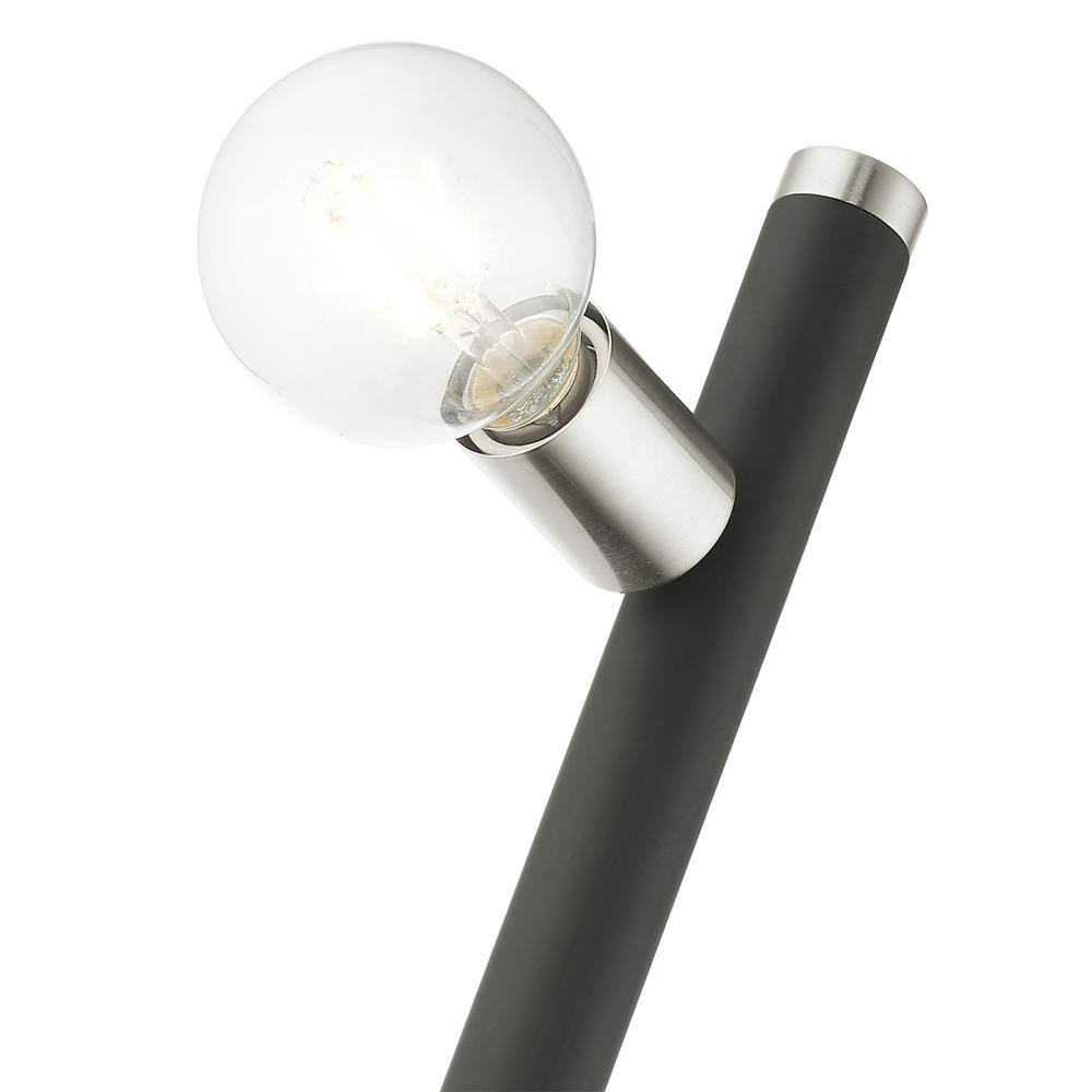 Bannister 22" Black Steel Dimmable Wall Sconce