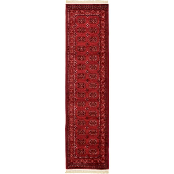 Unique Loom Tekke Cleveland Red 2' 7 x 10' 0 Runner Rug