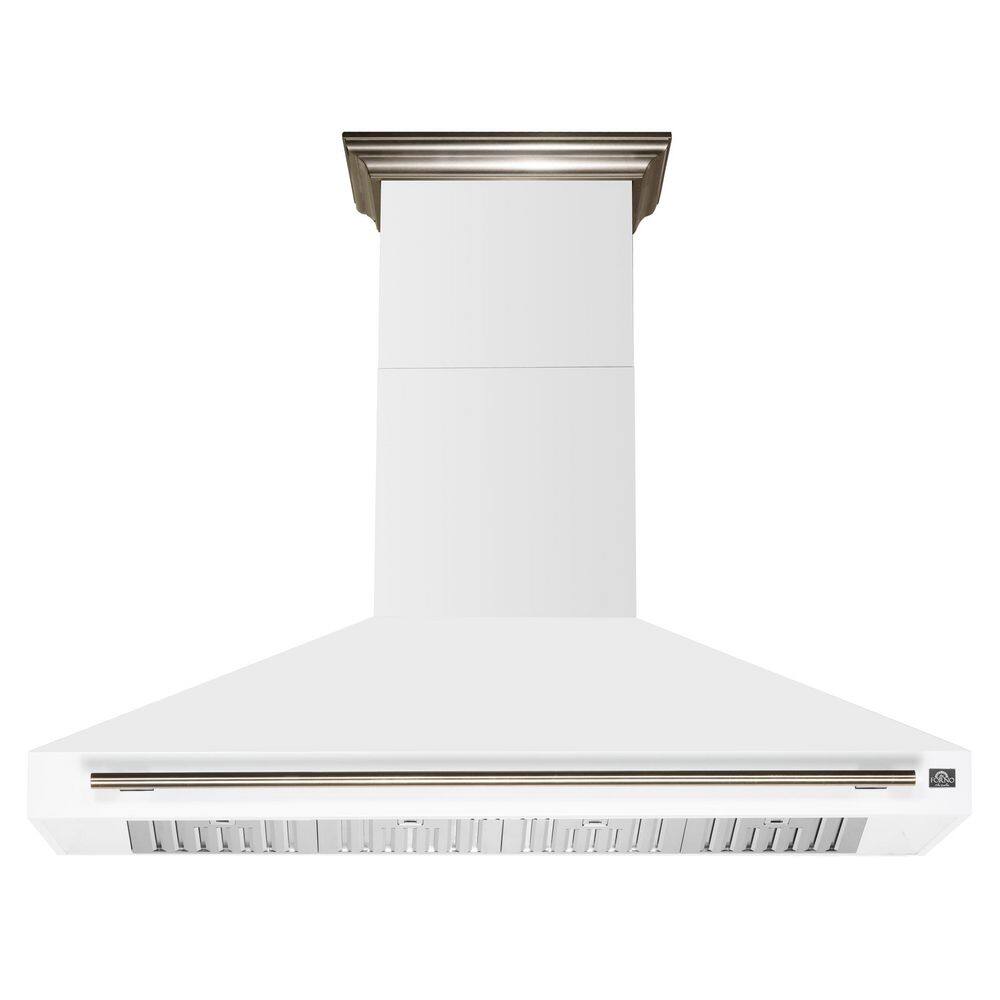Aria 60 in. Wall-Mounted Range Hood in White, Ducted 1200 CFM price history on PriceWatchPro