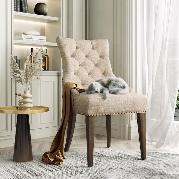 VILDAURIKEL Chair cushion - light beige 40/35x38x7 cm (16/14x15x3 )