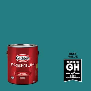 Glidden Premium 1 gal. PPG1147-6 Jade Jewel Satin Interior Latex