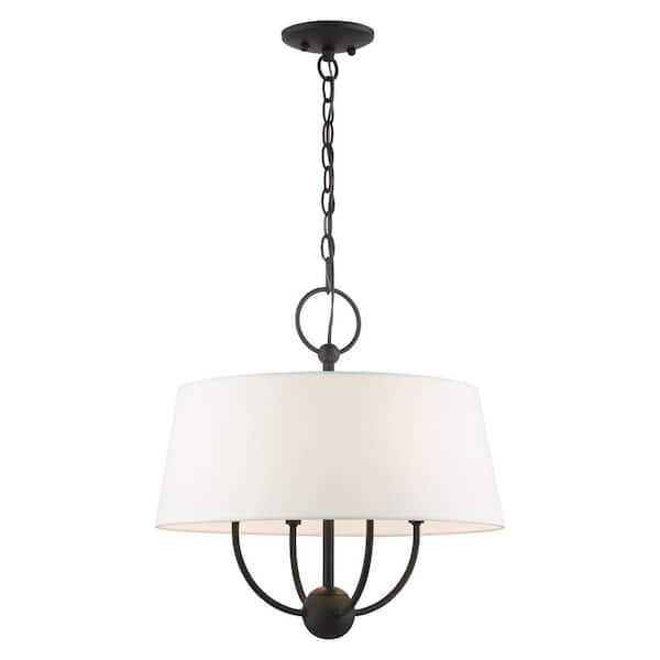 AVIANCE LIGHTING Woodmoor 4-Light Black Pendant Chandelier