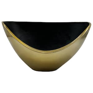 Aluminum Modern Decorative Bowl in Gold