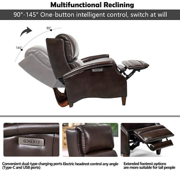 Brown Hanging Recliner Neck Head Pillow, Counterbalanced With 2