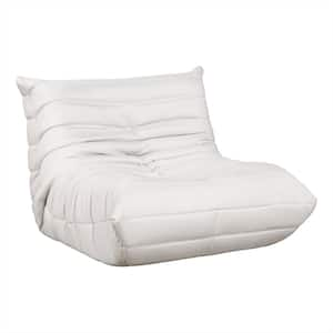 Lucille Beige Microfiber Bean Bag