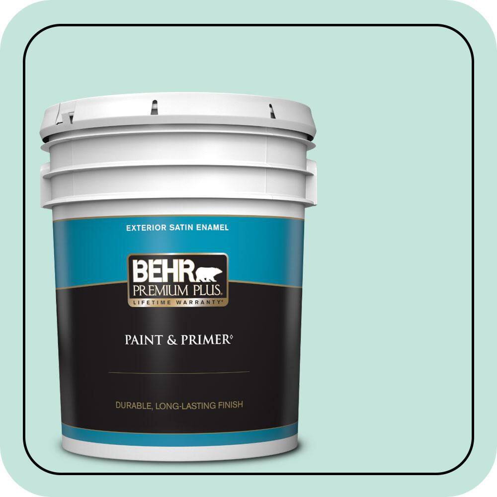 5 gal. #MQ3-19 Misty Isle Satin Enamel Exterior Paint & Primer price history on PriceWatchPro