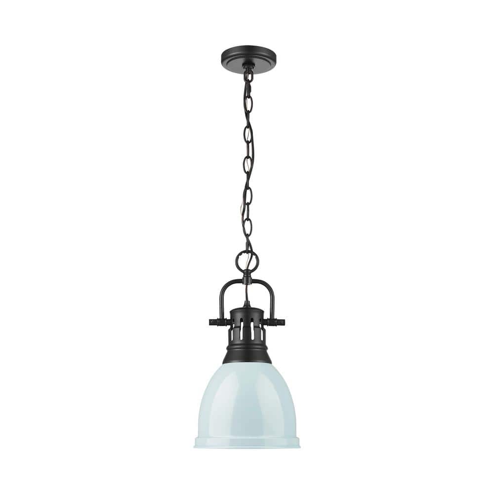 Duncan 100-Watt 1-Light Matte Black Pendant Light with Green Shade and No Bulbs Included price history on PriceWatchPro