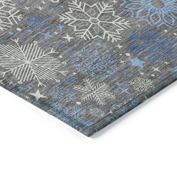 Chantille Machine Washable Indoor/Outdoor Abstract ACN1823 Gray 10 ft. x 14 ft. Area Rug