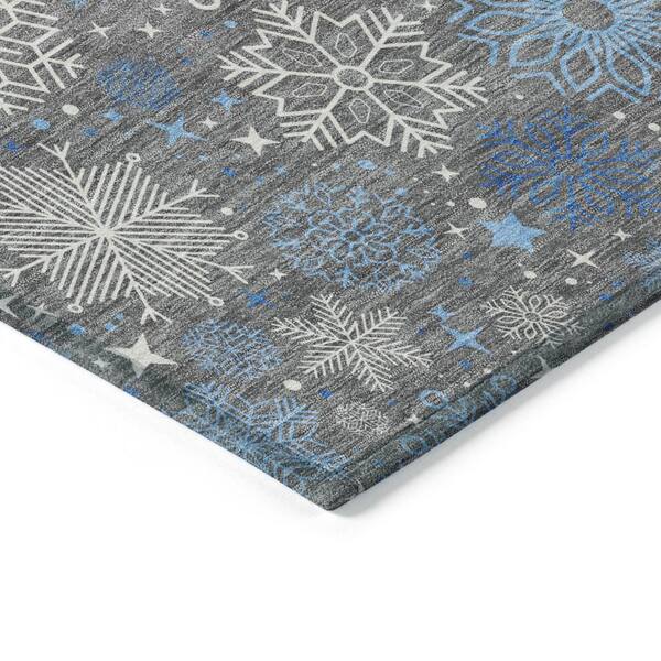 Chantille Machine Washable Indoor/Outdoor Abstract ACN1823 Gray 3 ft. x 4 ft. Area Rug
