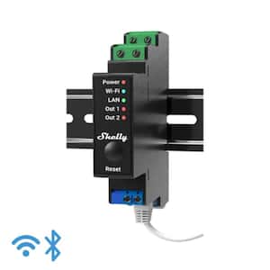 Pro 2PM, Wi-Fi, LAN and Bluetooth 2 Channel Smart Relay, Home and Facility Automation