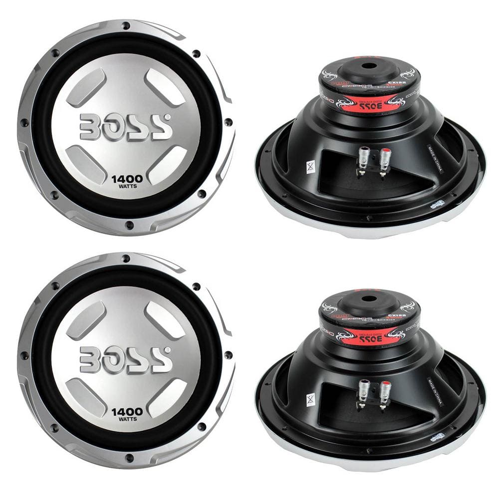 CX122 12 in. 5600-Watt Car Power Subwoofer Sub Woofer Pair