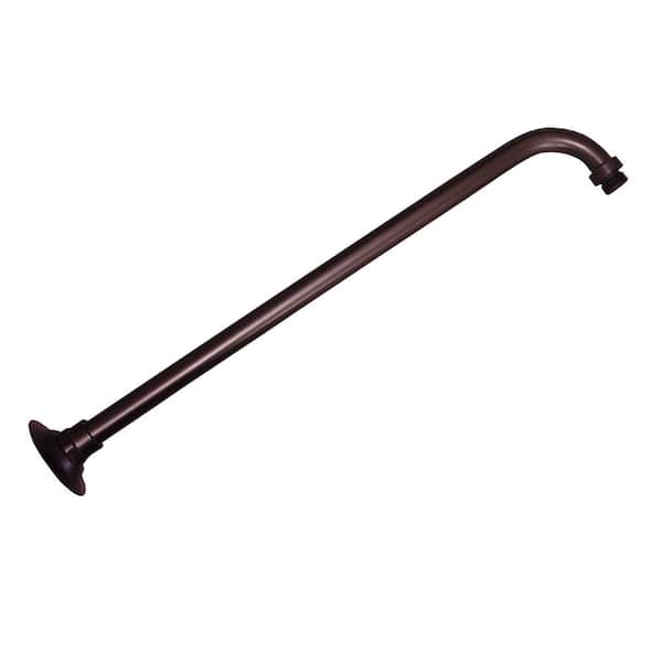 JONES STEPHENS 18 in. 90 Degree Shower Arm and Flange in Oil Rubbed Bronze