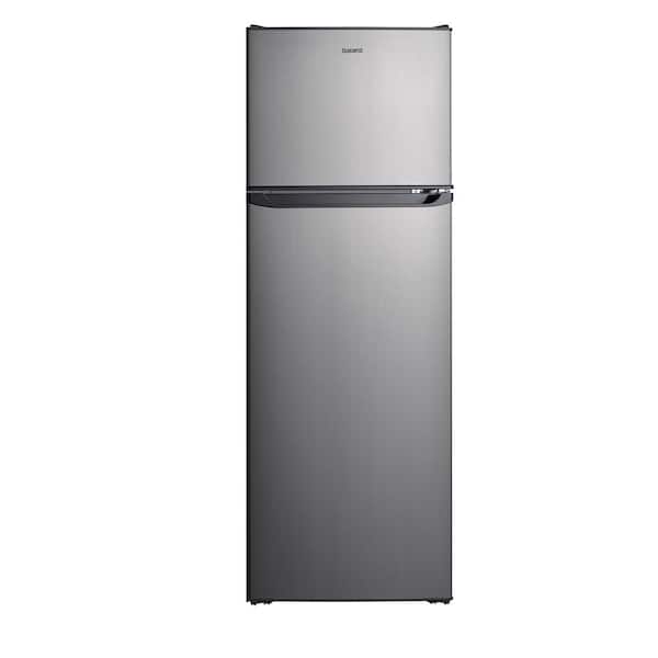 Galanz 12 cu. ft. Top Freezer Refrigerator with Dual Door, Frost Free in Stainless Steel