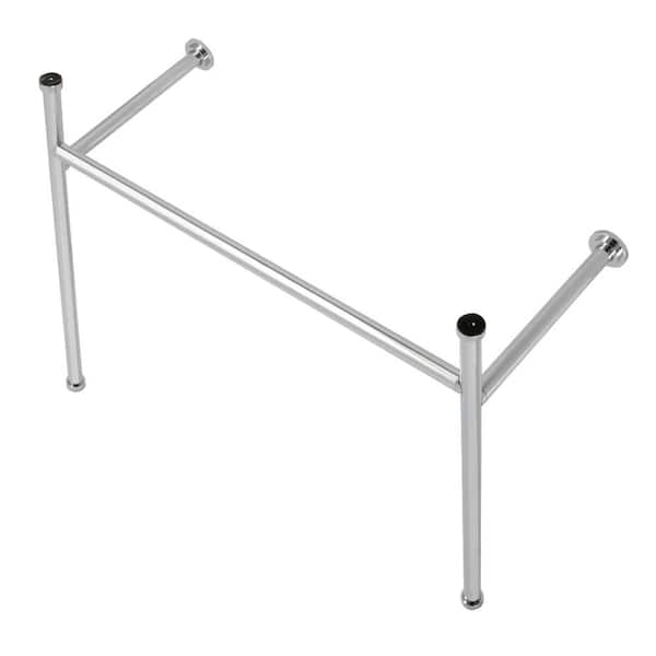 Kingston Brass Hartford Stainless Steel Console Sink Leg in Polished Chrome