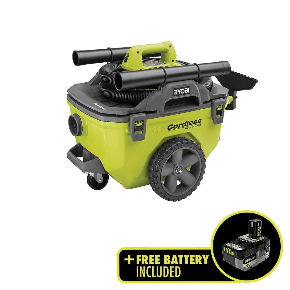 RYOBI ONE+ 18V 6 Gal. Cordless Wet/Dry 