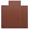 Anji Mountain Bamboo Roll-Up Chairmat, 55 x 57 / Dark Cherry