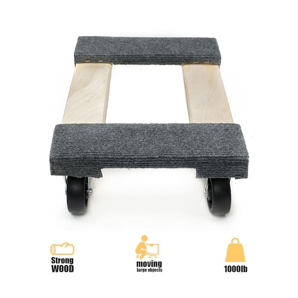 Stark 18 In X 12 Heavy Duty Hardwood Dolly For Moving Furniture 1000 Lbs Capacity 96206 The Home Depot Hardwood Dolly For Moving Furniture, Home Depot Furniture Dolly