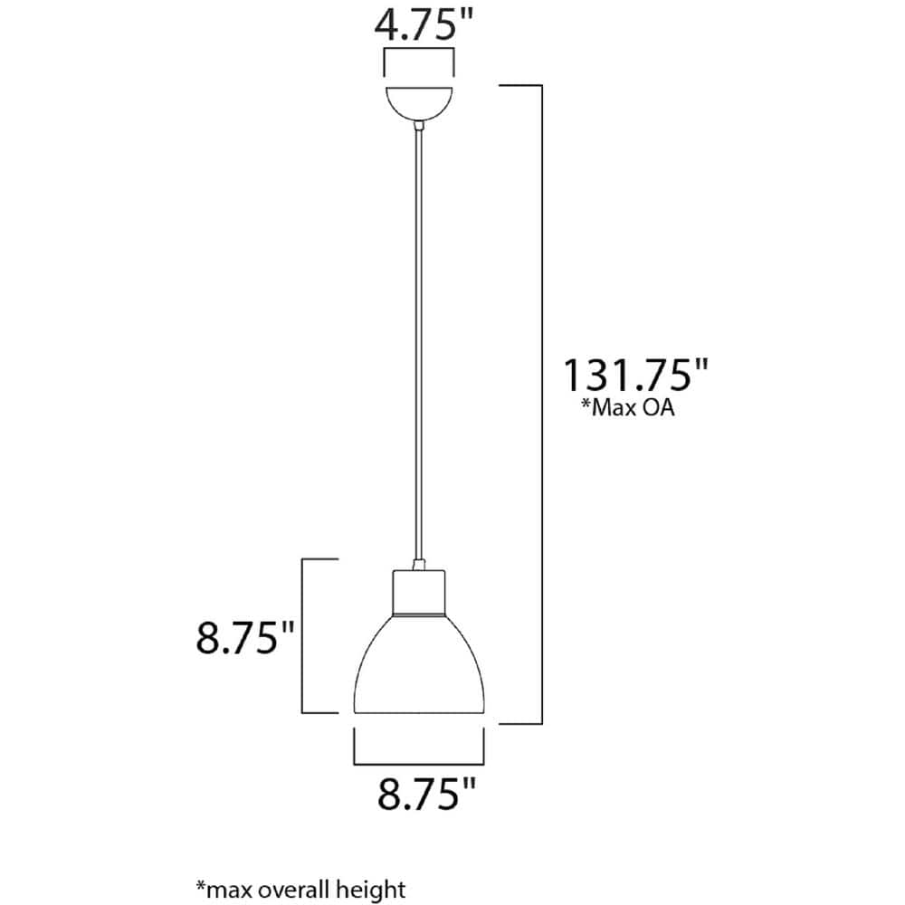 Cora 8.75" Industrial Black & Gold Pendant Light