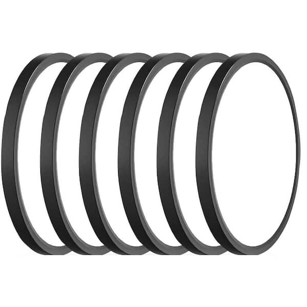 5CCT-SM15BK-6PK 15-in. Light Black Platter Selectable LED Flush Mount 2700/3000/3500/4000/5000K (6-Pack)