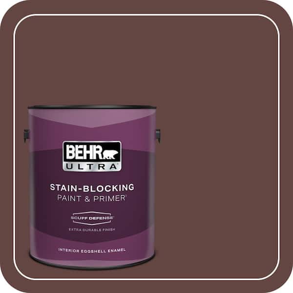BEHR ULTRA 1 gal. #PMD-62 Black Plum Extra Durable Eggshell Enamel Interior Paint & Primer