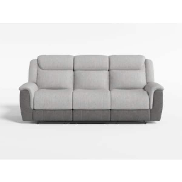Benjara Feo 38 in. Straight Arm Microfiber Rectangle Cushioned
