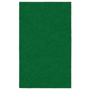 Evergreen Collection 3 ft. 11 in. x 6 ft. 6 in. Green Artificial Grass Rug