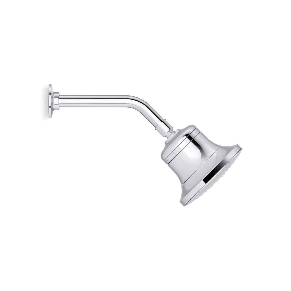 Polished Chrome Single-Function Filtered Wall Mounted Showerhead