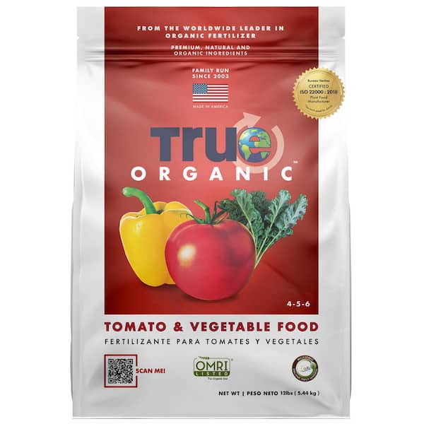 TRUE ORGANIC 12 lbs. Organic Tomato and Vegetable Dry Fertilizer, OMRI Listed, 4-5-6
