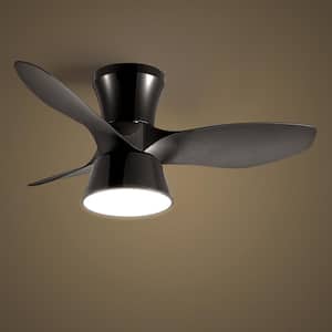 32 in. Smart Indoor White Ceiling Fan with LED Light and Remote Control 3 Colors Adjustable and Reversible DC Motor