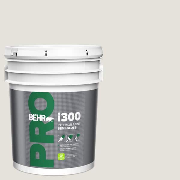BEHR PRO 5 gal. #PPU18-08 Painters White Semi-Gloss Interior Paint