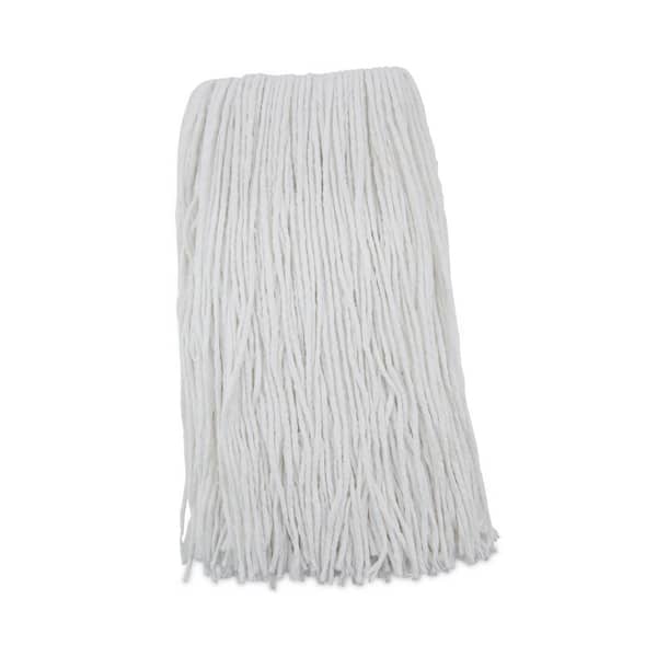 Cut-End Wet Mop Head, Rayon, No. 20, White, 12/Carton