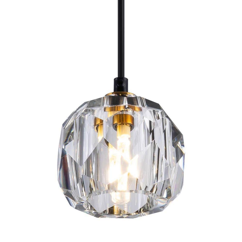 1 Light Modern Gold Hanging Lights, Clear Crystal Pendant Lighting for Kitchen Island Living Room price history on PriceWatchPro